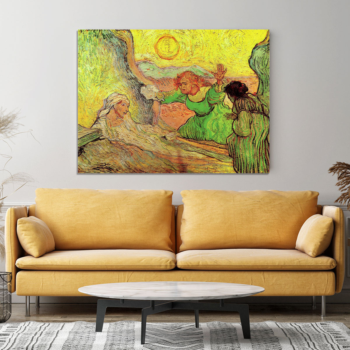 The Raising of Lazarus after Rembrandt by Van Gogh Canvas Print or Poster - Canvas Art Rocks - 4