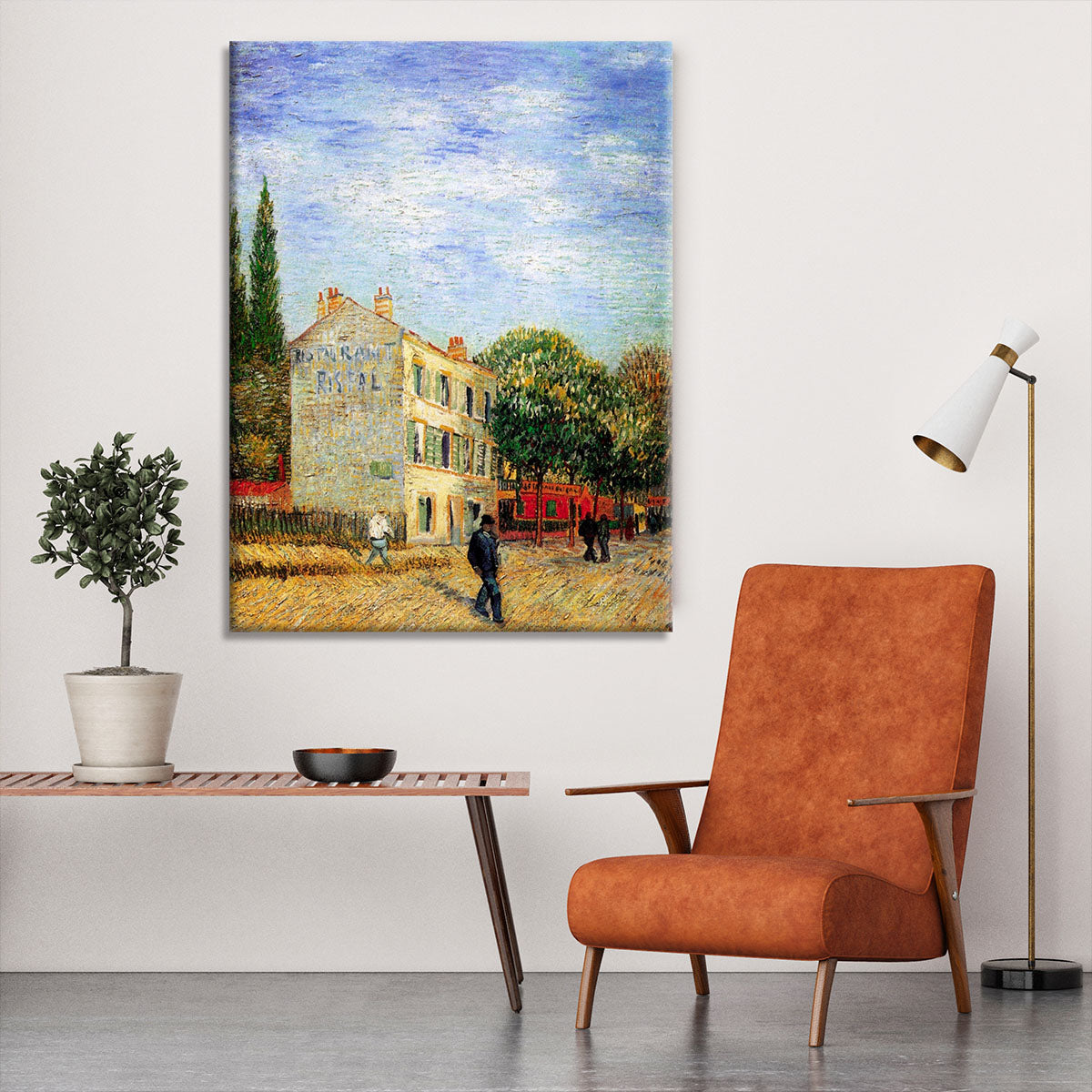 The Rispal Restaurant at Asnieres by Van Gogh Canvas Print or Poster - Canvas Art Rocks - 6