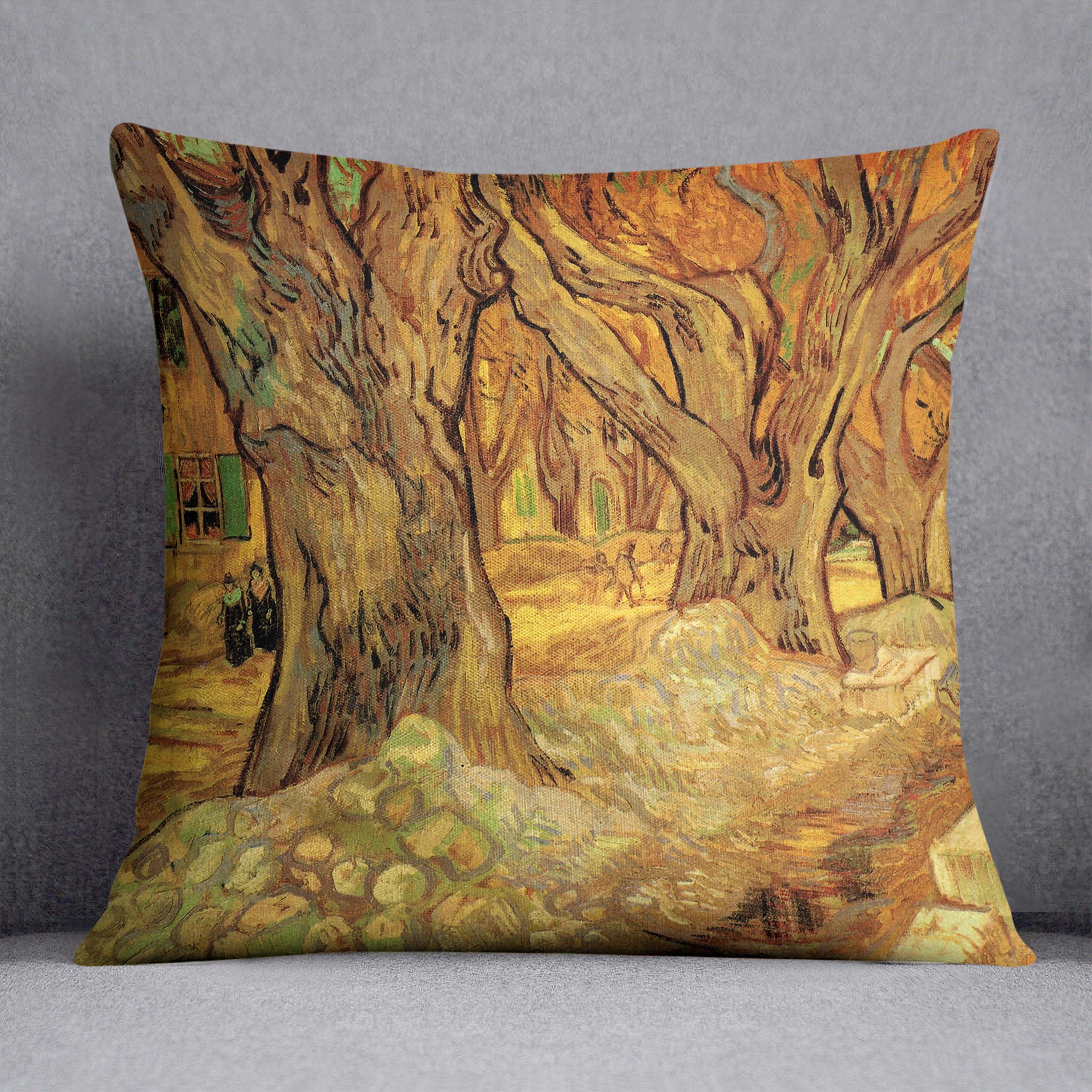The Road Menders 2 by Van Gogh Cushion