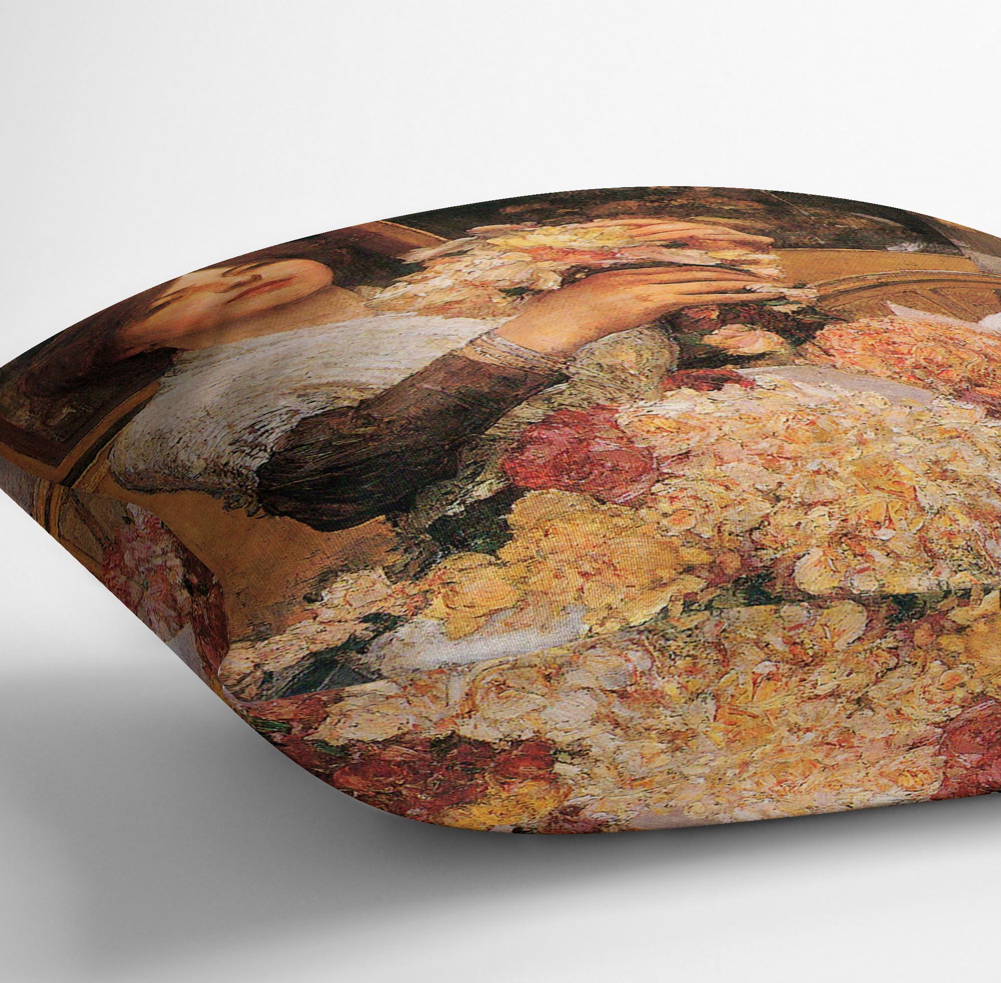 The Rose girls by Hassam Cushion - Canvas Art Rocks - 3