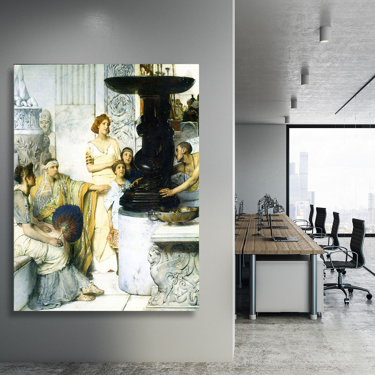 The Sculpture Gallery detail by Alma Tadema Canvas Print or Poster - Canvas Art Rocks - 3