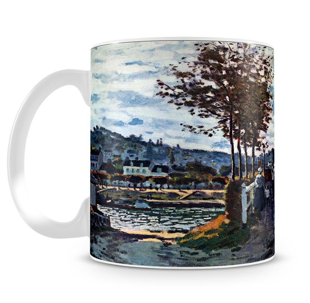 The Seine at Bougival by Monet Mug - Canvas Art Rocks - 4