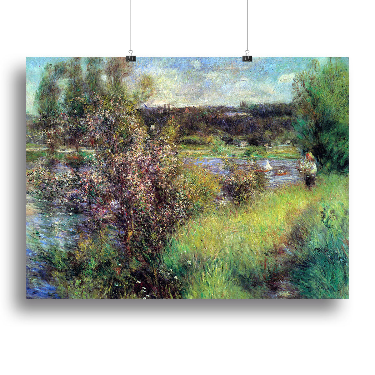 The Seine at Chatou by Renoir Canvas Print or Poster - Canvas Art Rocks - 2