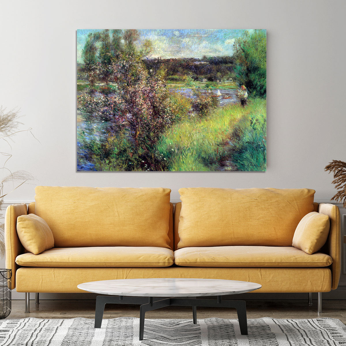 The Seine at Chatou by Renoir Canvas Print or Poster - Canvas Art Rocks - 4