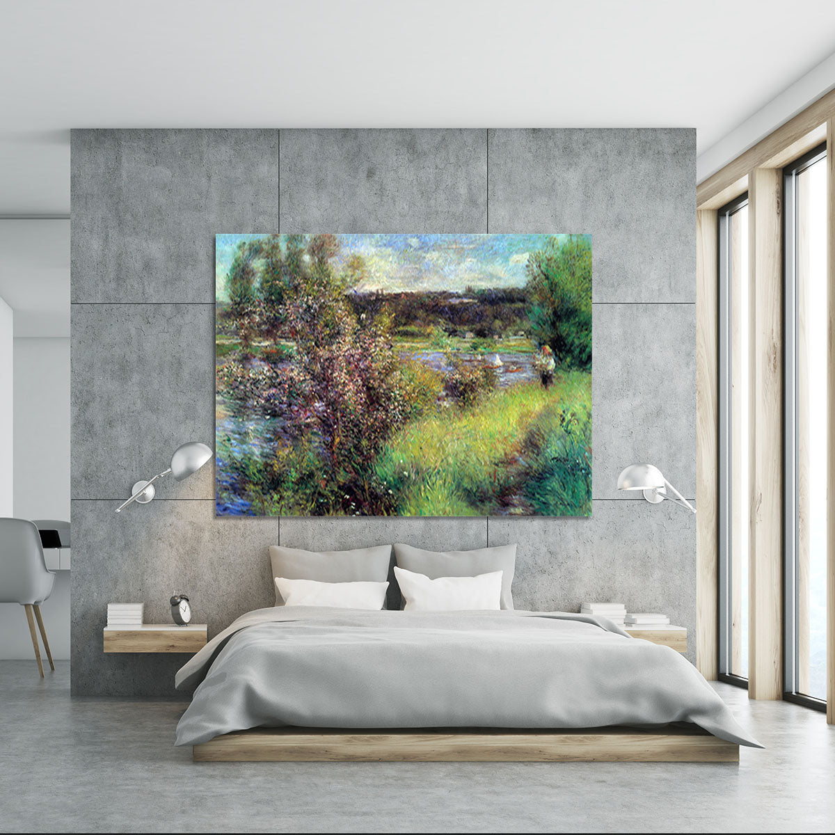 The Seine at Chatou by Renoir Canvas Print or Poster - Canvas Art Rocks - 5