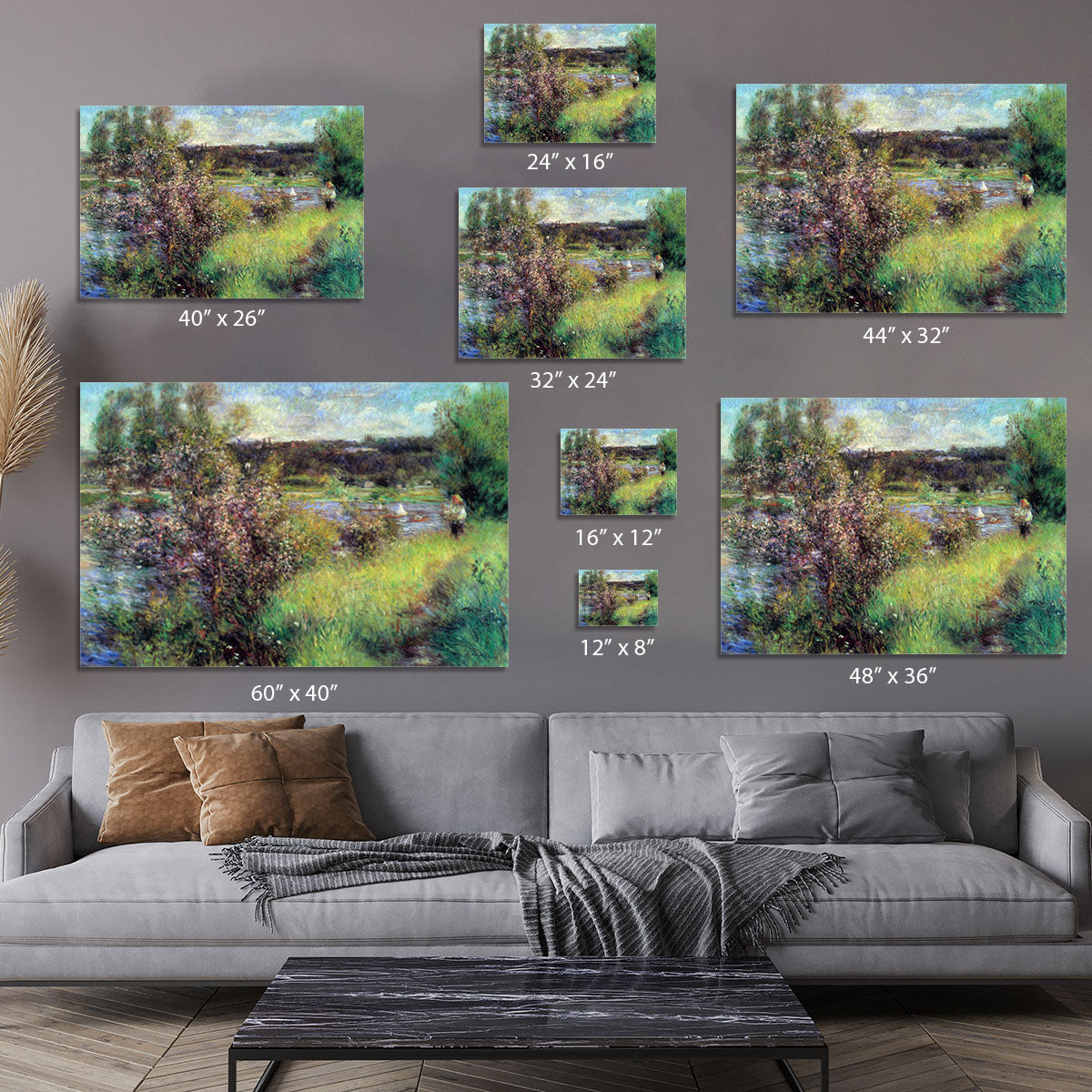 The Seine at Chatou by Renoir Canvas Print or Poster - Canvas Art Rocks - 7