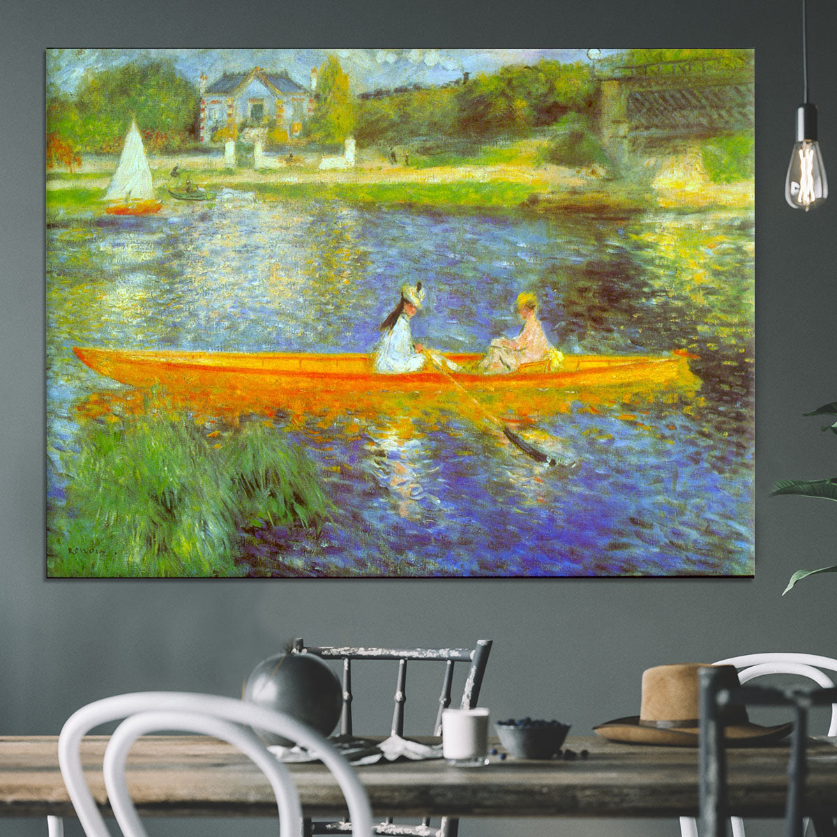 The Seine by Renoir Canvas Print or Poster - Canvas Art Rocks - 3