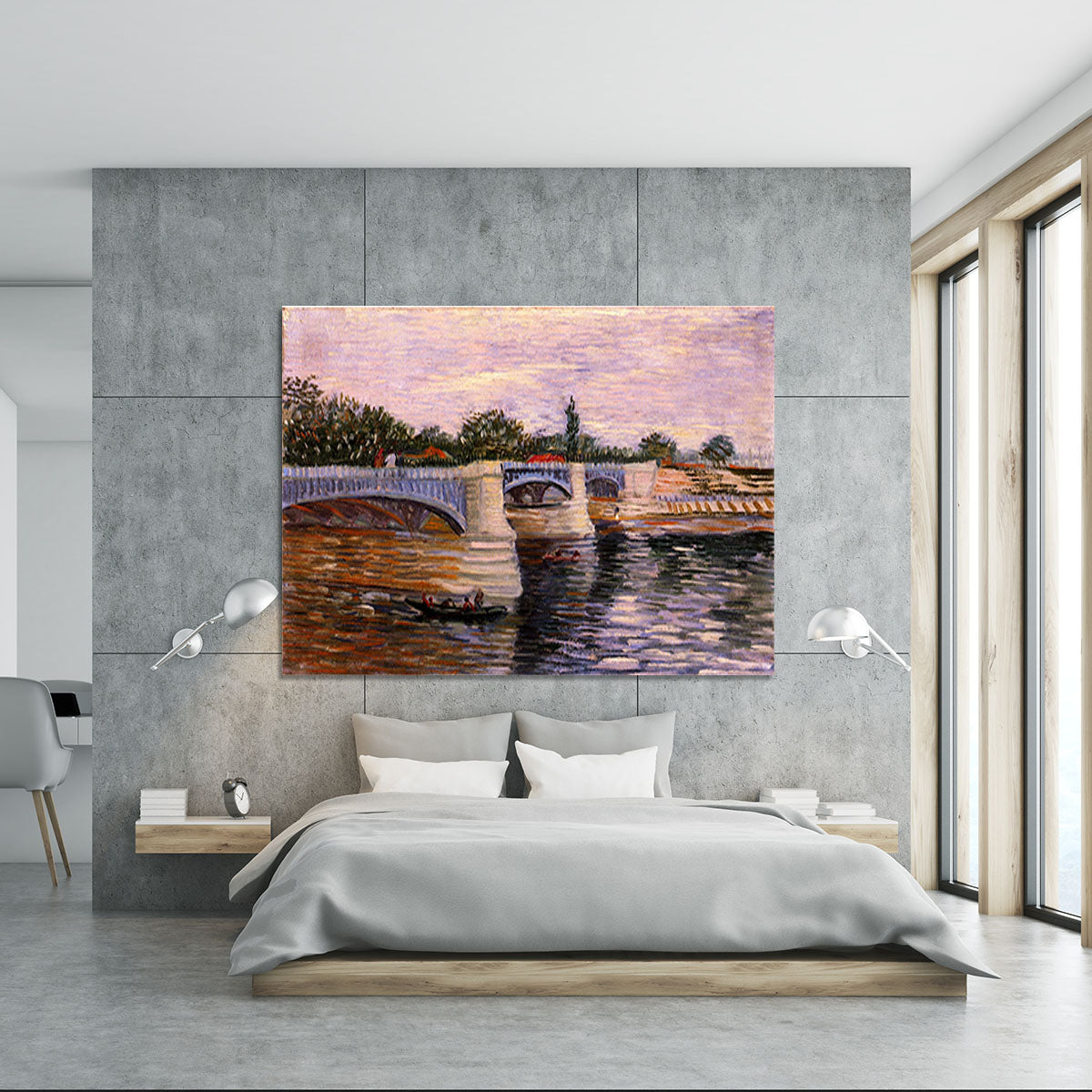 The Seine with the Pont del Grande Jette by Van Gogh Canvas Print or Poster - Canvas Art Rocks - 5