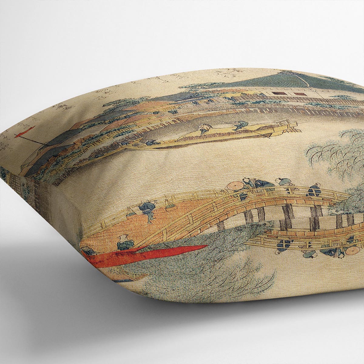 The Shrine Komagata Do in Komagata by Hokusai Cushion