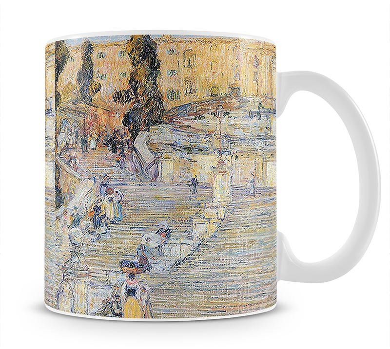 The Spanish steps by Hassam Mug - Canvas Art Rocks - 1