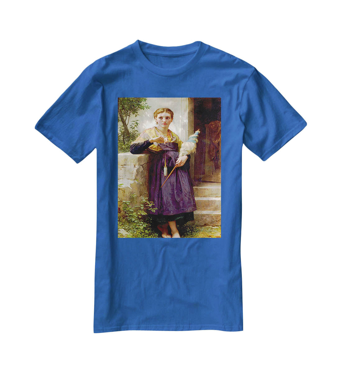 The Spinne By Bouguereau T-Shirt - Canvas Art Rocks - 2