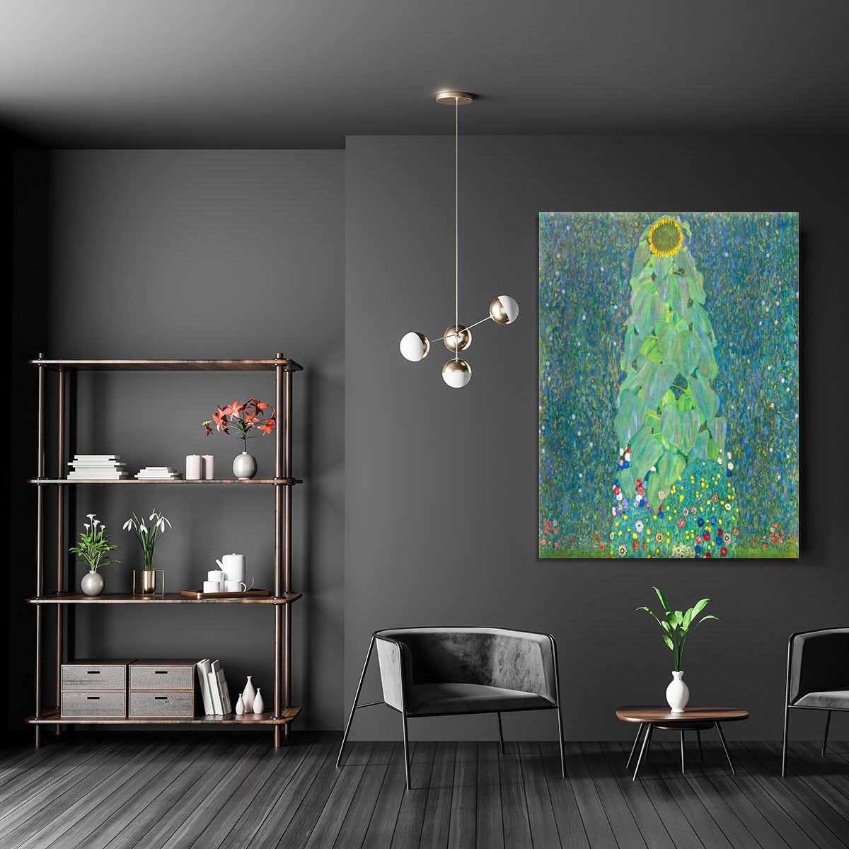 The Sunflower by Klimt Canvas Print or Poster - Canvas Art Rocks - 5