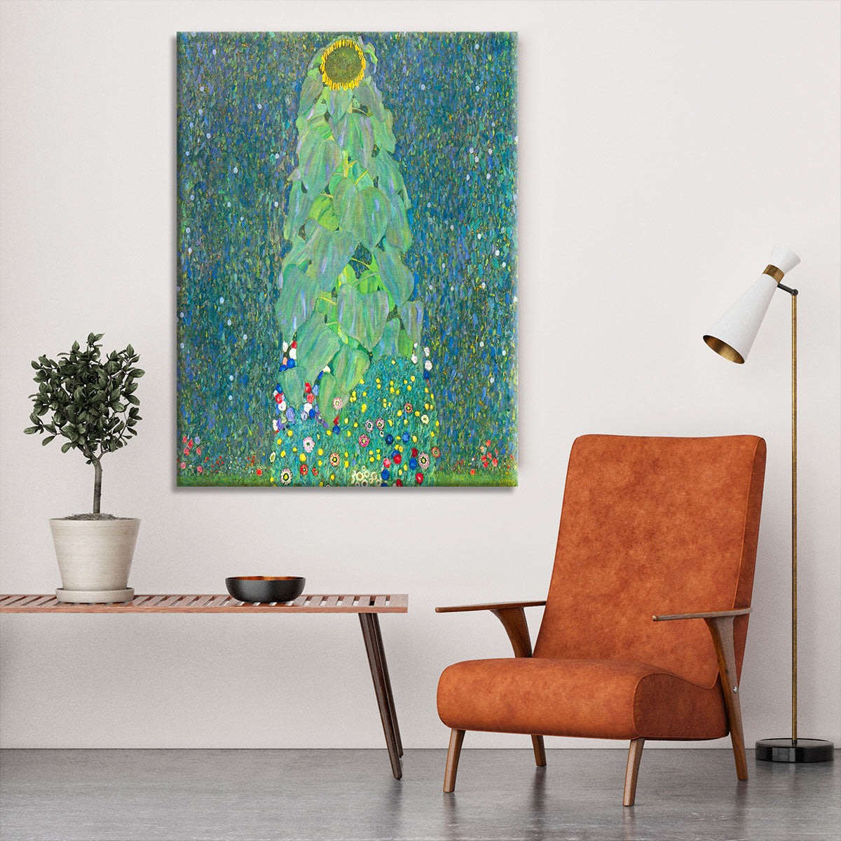 The Sunflower by Klimt Canvas Print or Poster - Canvas Art Rocks - 6