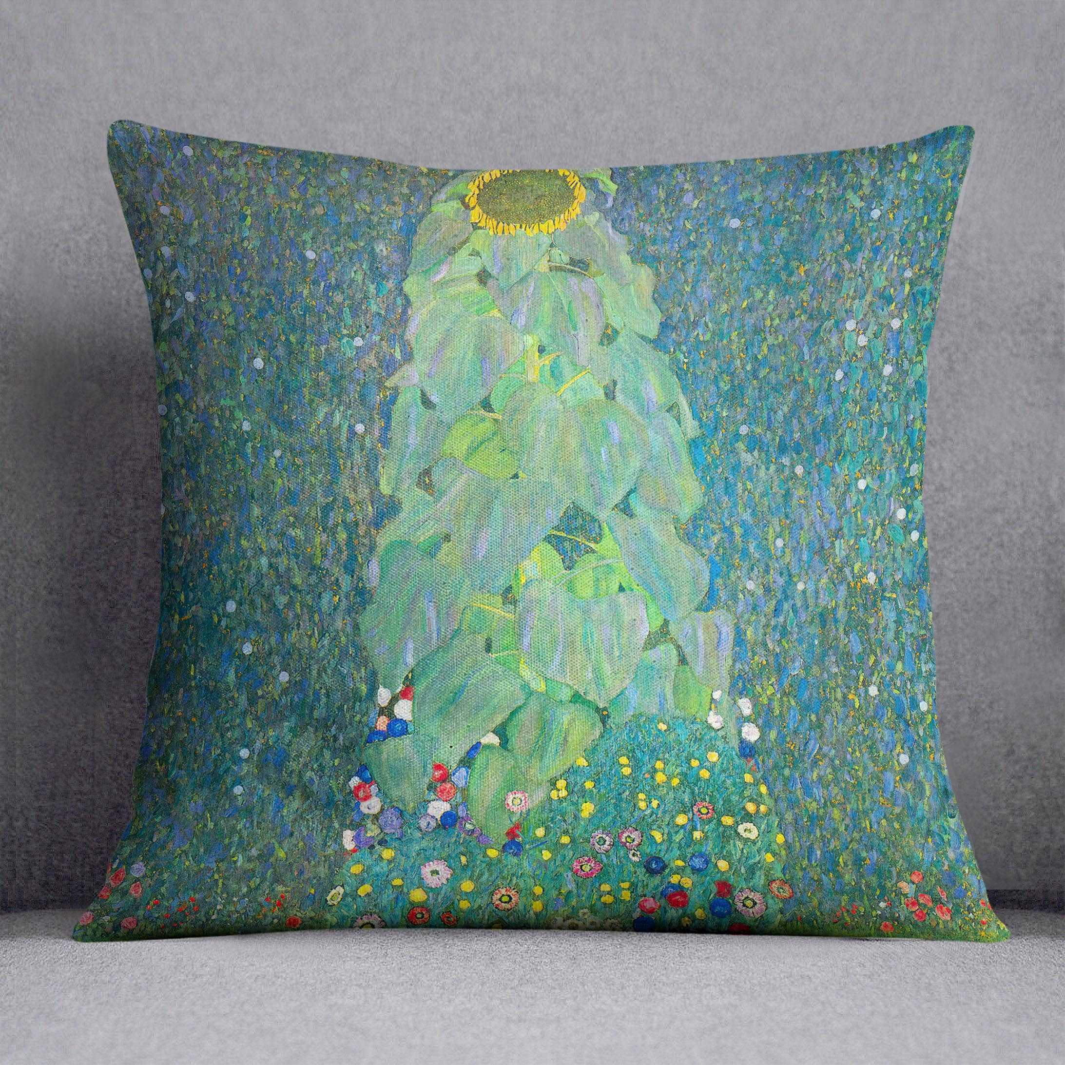 The Sunflower by Klimt Cushion