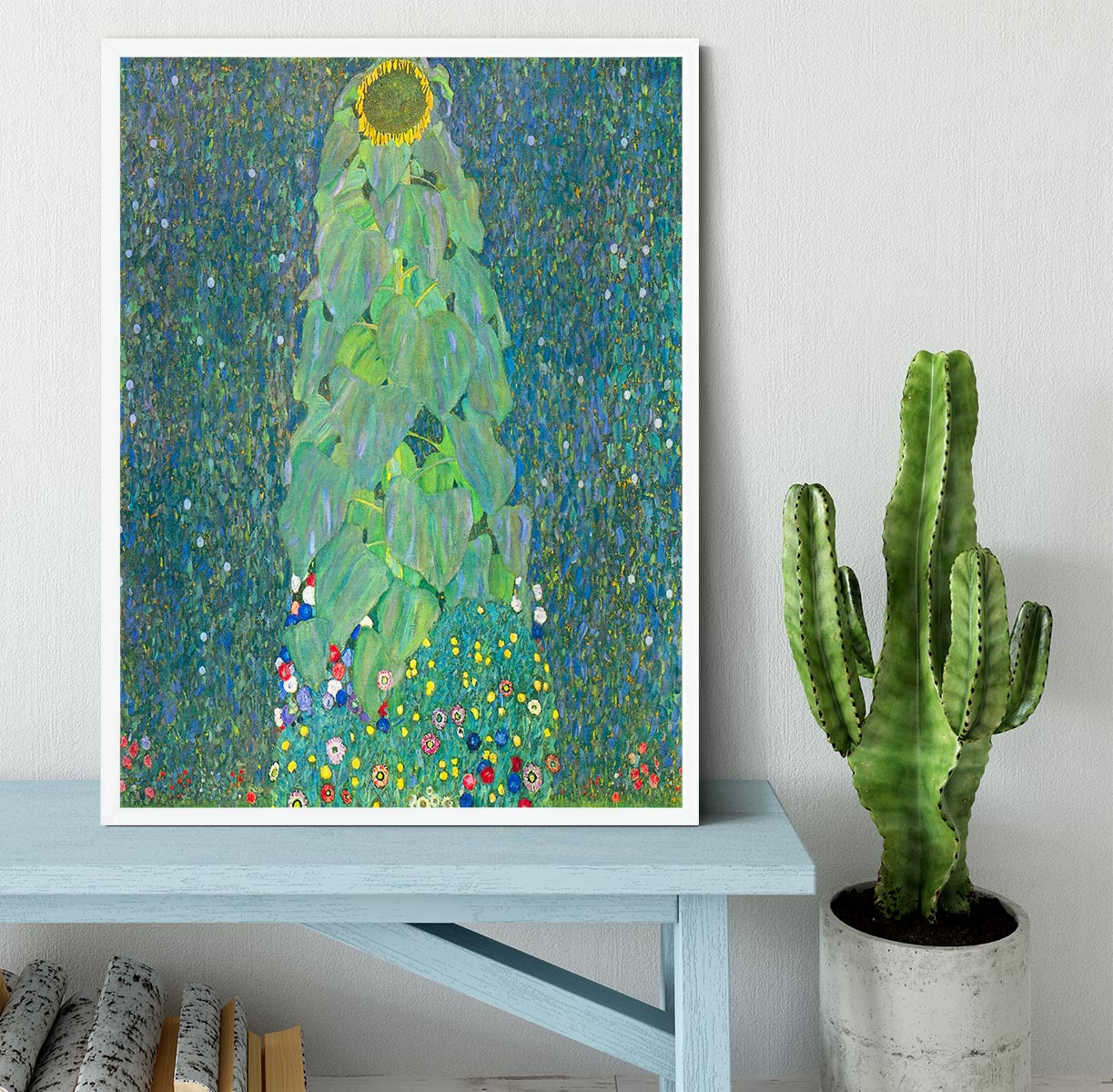 The Sunflower by Klimt Framed Print - Canvas Art Rocks -6