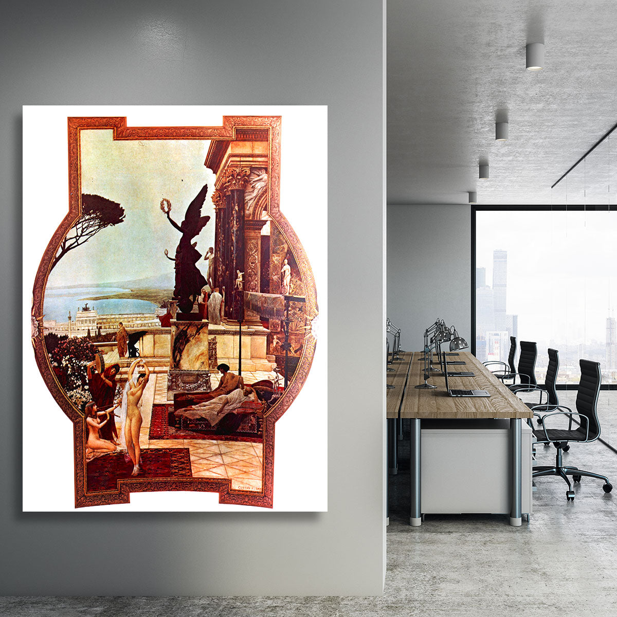 The Theatre of Taormina by Klimt Canvas Print or Poster - Canvas Art Rocks - 3