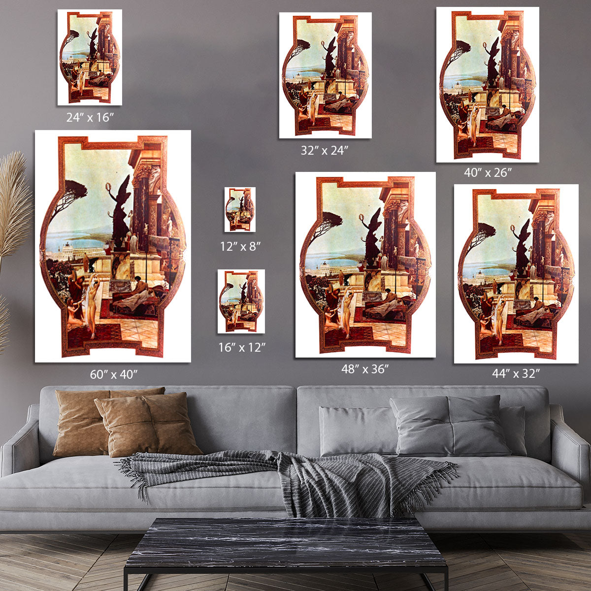 The Theatre of Taormina by Klimt Canvas Print or Poster - Canvas Art Rocks - 7