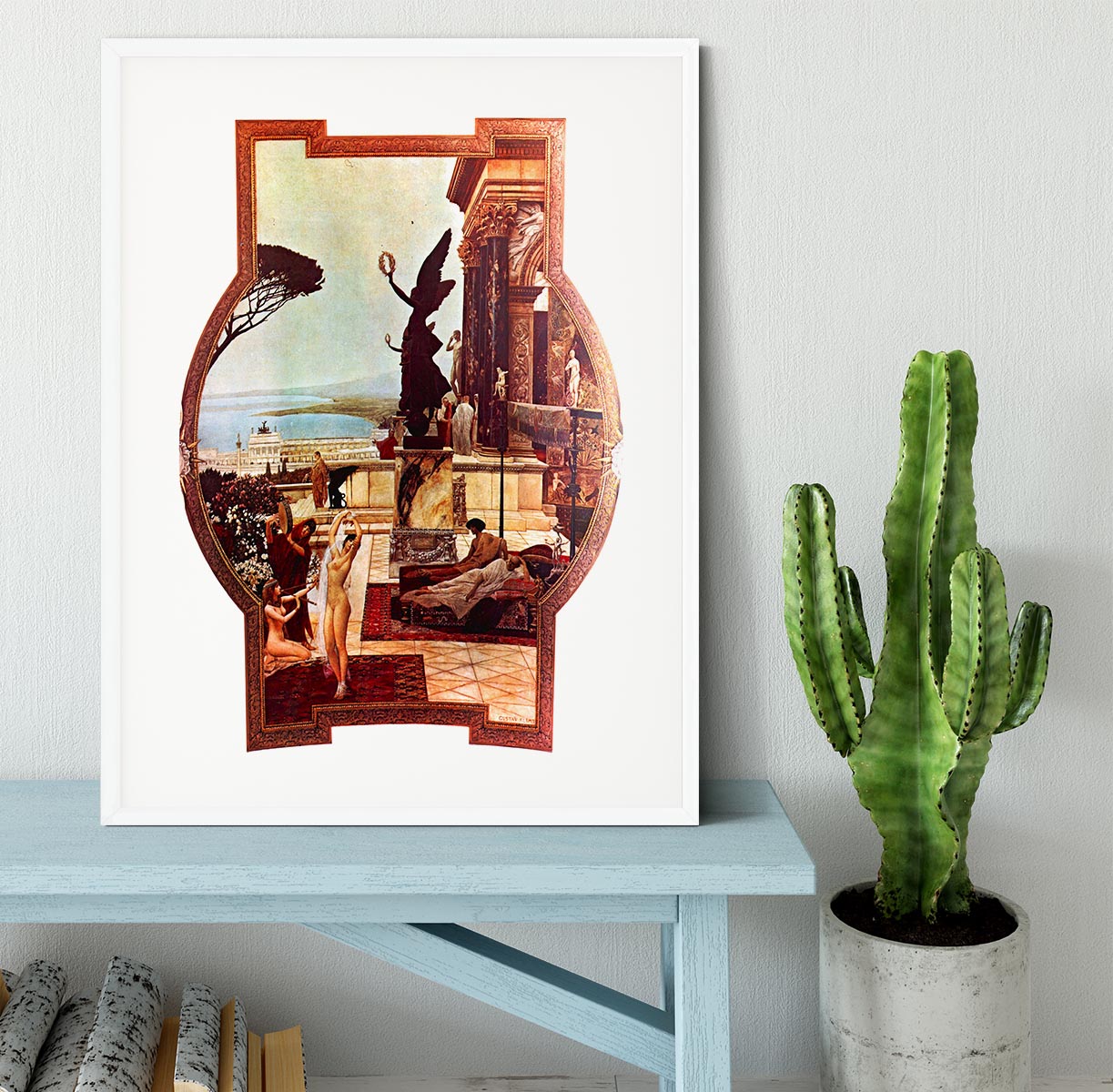 The Theatre of Taormina by Klimt Framed Print - Canvas Art Rocks - 5