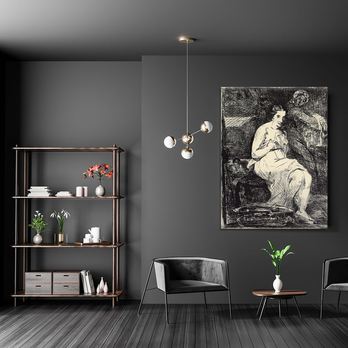 The Toillette by Manet Canvas Print or Poster - Canvas Art Rocks - 5