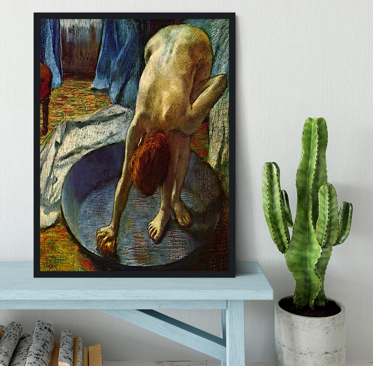 The Tub by Degas Framed Print - Canvas Art Rocks - 2