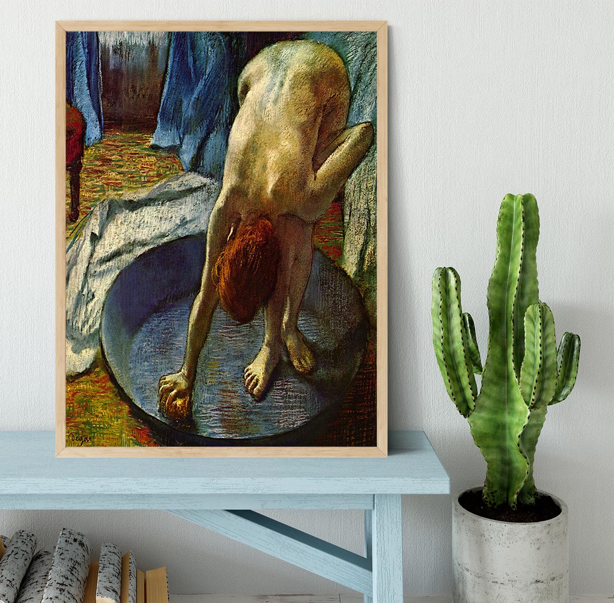 The Tub by Degas Framed Print - Canvas Art Rocks - 4