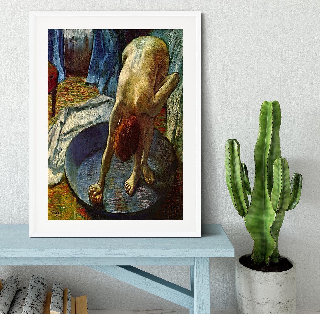 The Tub by Degas Framed Print - Canvas Art Rocks - 5