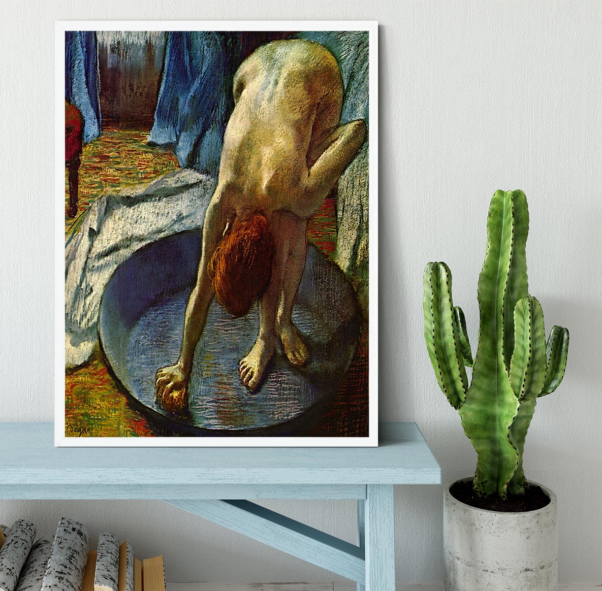 The Tub by Degas Framed Print - Canvas Art Rocks -6