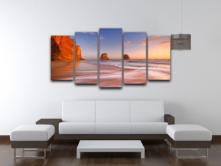 The Twelve Apostles 5 Split Panel Canvas - Canvas Art Rocks - 3