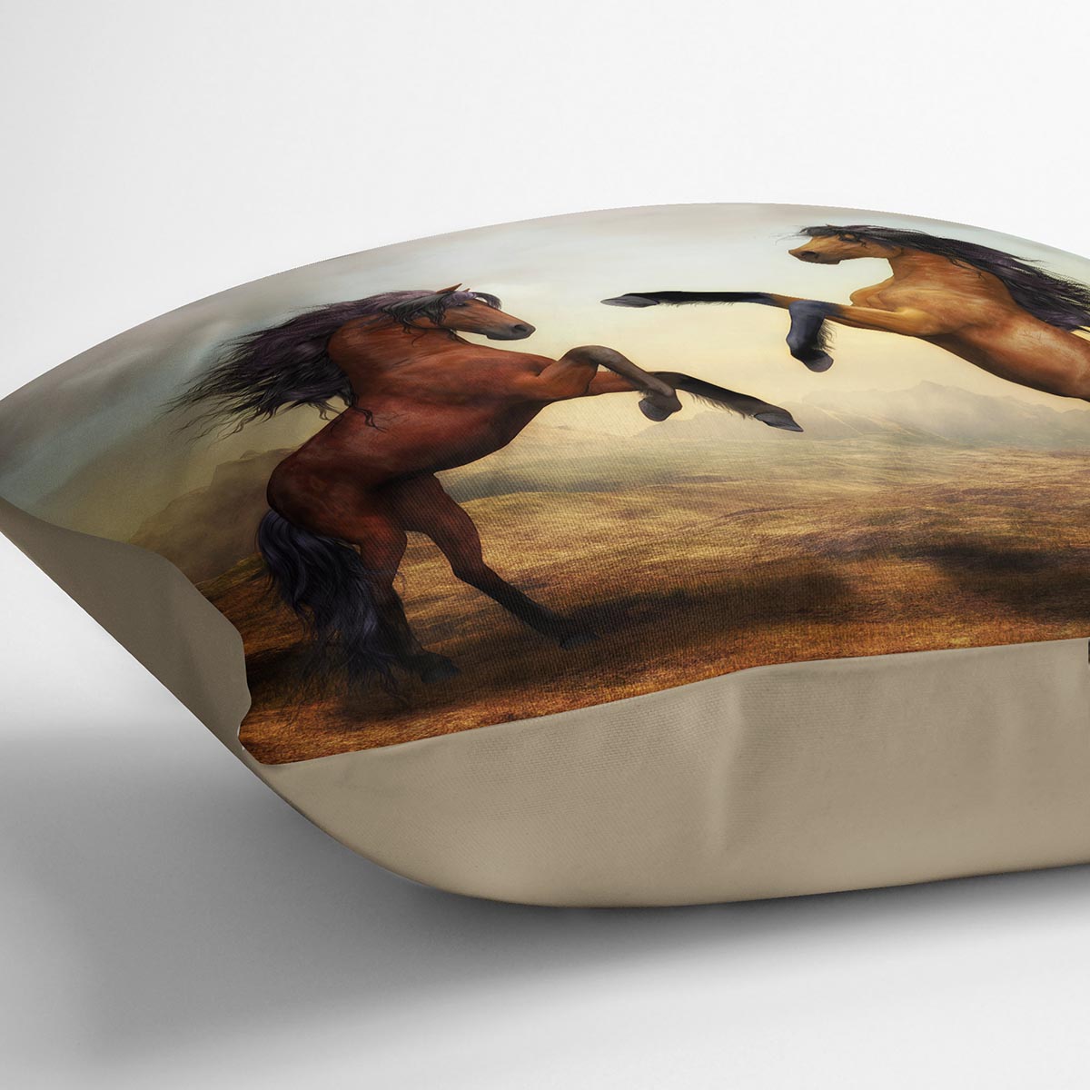 The Two Horses Cushion