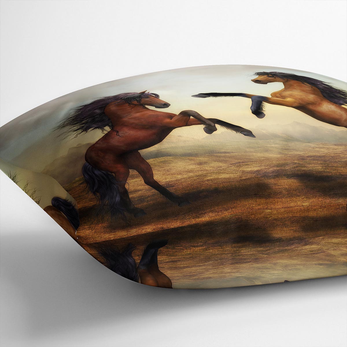 The Two Horses Cushion