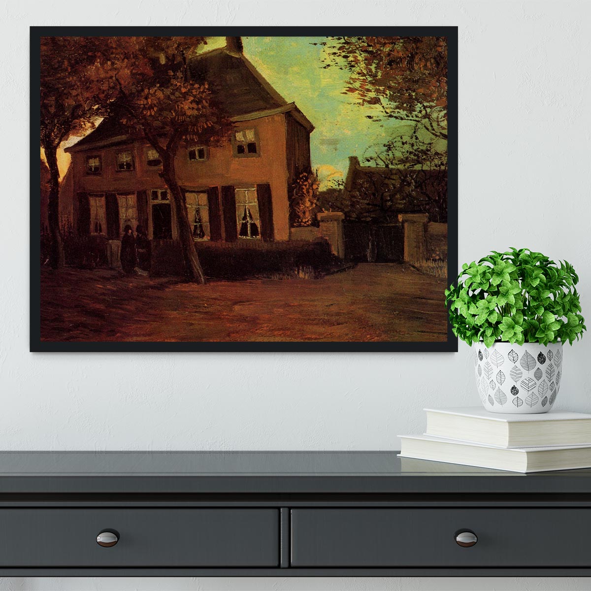 The Vicarage at Nuenen by Van Gogh Framed Print - Canvas Art Rocks - 2