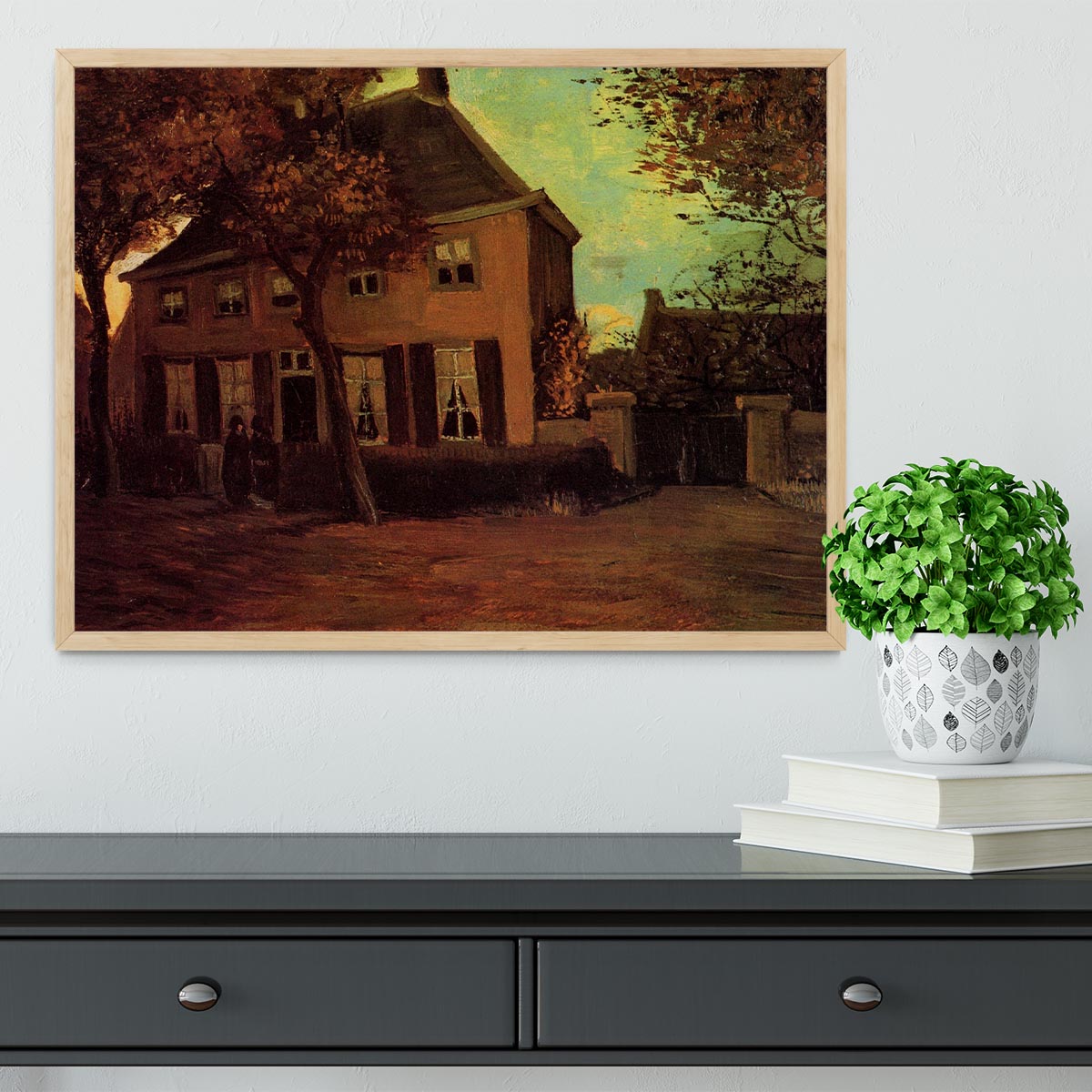 The Vicarage at Nuenen by Van Gogh Framed Print - Canvas Art Rocks - 4