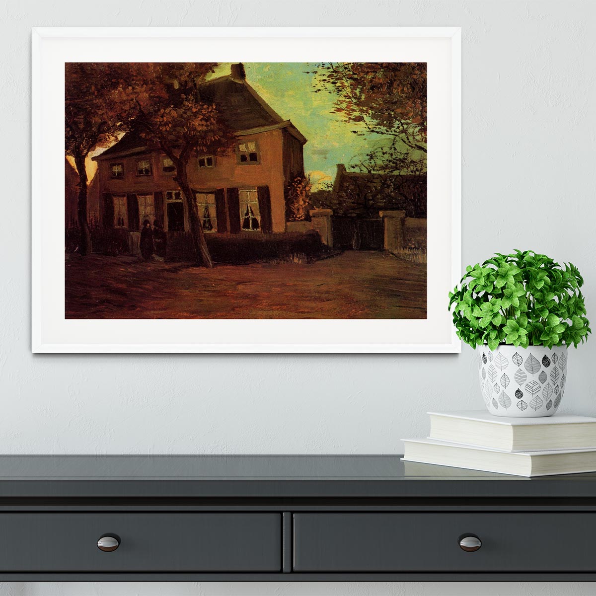 The Vicarage at Nuenen by Van Gogh Framed Print - Canvas Art Rocks - 5