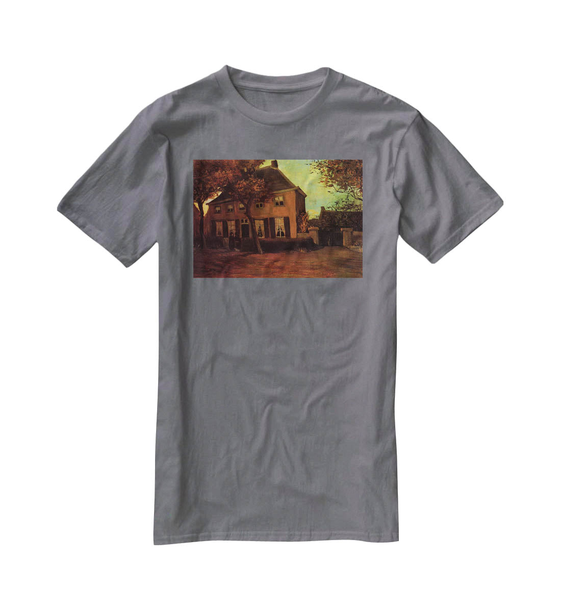 The Vicarage at Nuenen by Van Gogh T-Shirt - Canvas Art Rocks - 3