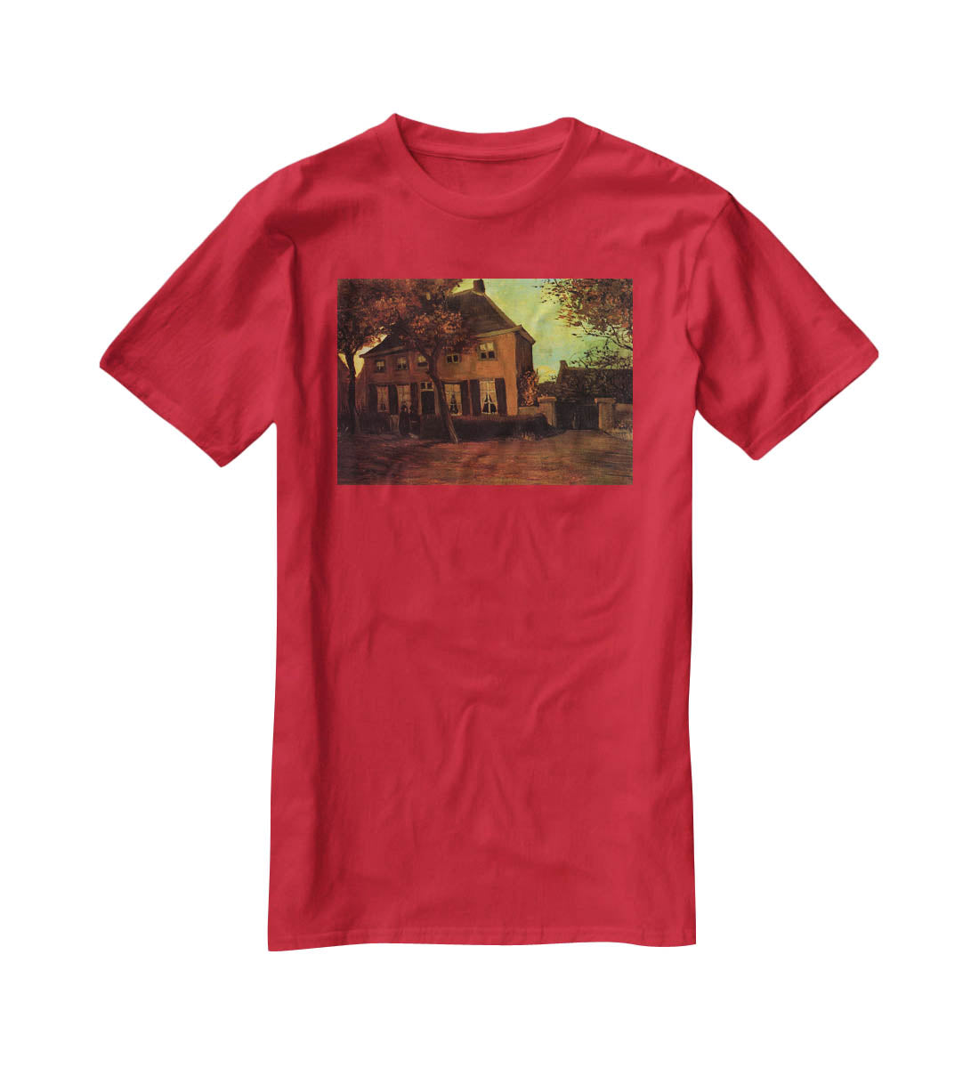 The Vicarage at Nuenen by Van Gogh T-Shirt - Canvas Art Rocks - 4
