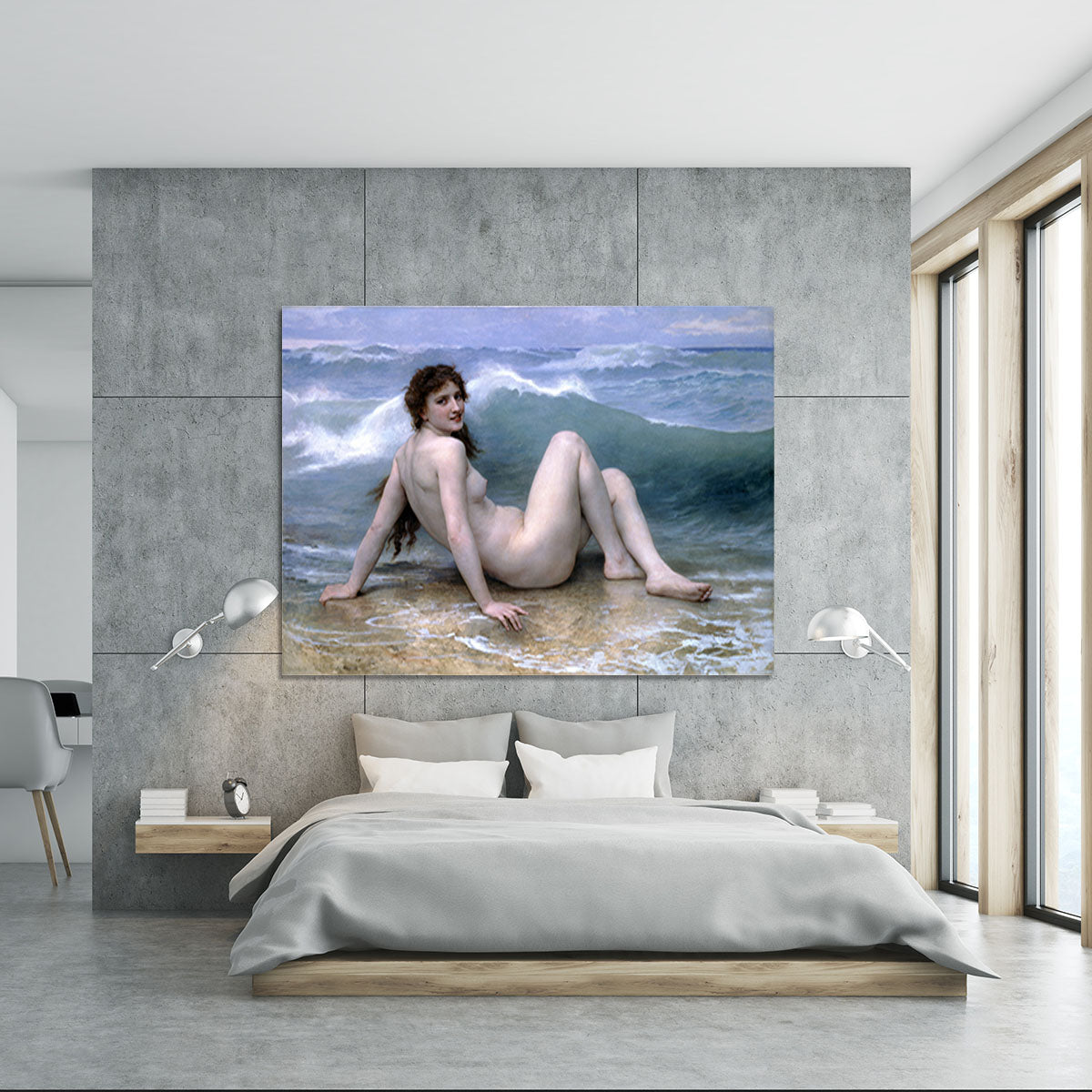 The Wave By Bouguereau Canvas Print or Poster - Canvas Art Rocks - 5