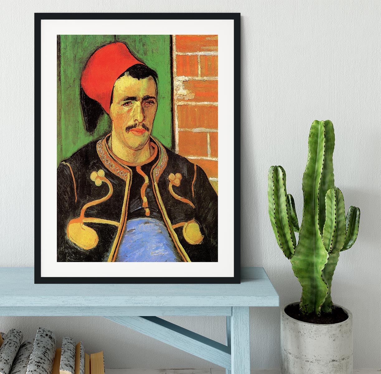 The Zouave Half Length by Van Gogh Framed Print - Canvas Art Rocks - 1