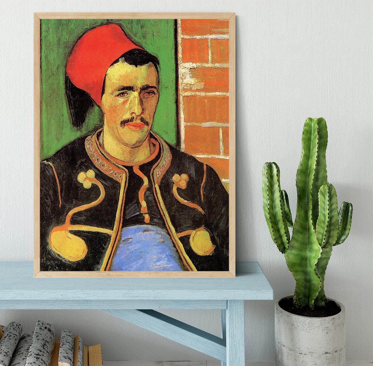 The Zouave Half Length by Van Gogh Framed Print - Canvas Art Rocks - 4
