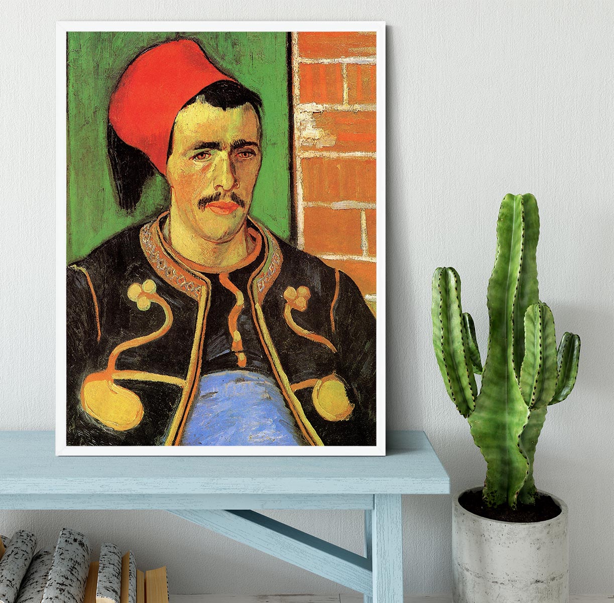 The Zouave Half Length by Van Gogh Framed Print - Canvas Art Rocks -6