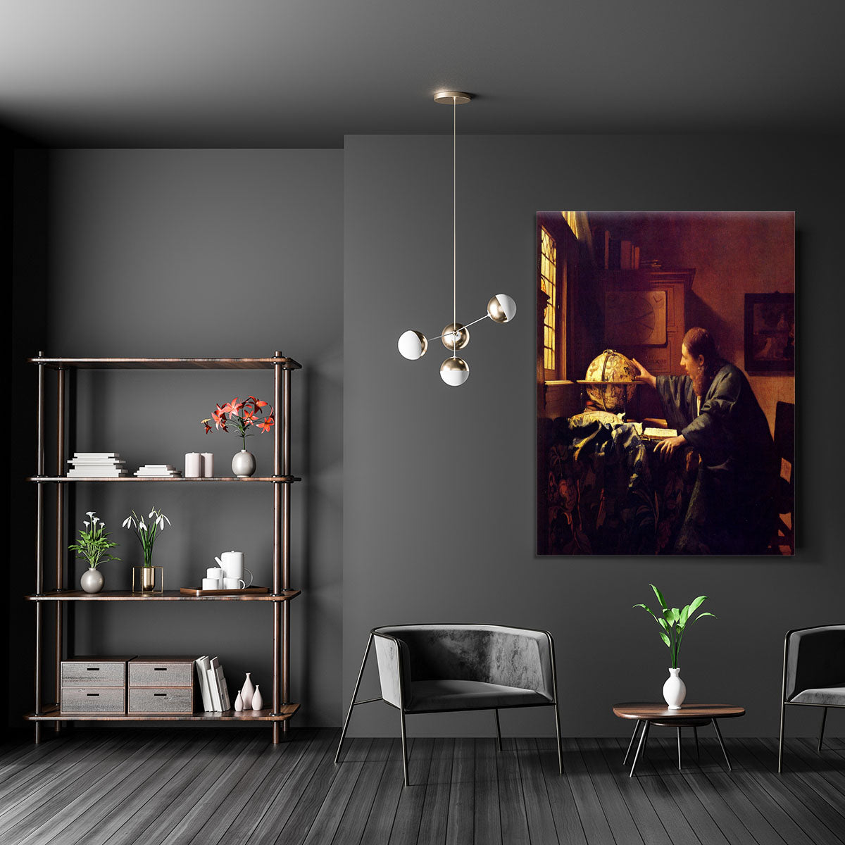 The astronomer by Vermeer Canvas Print or Poster - Canvas Art Rocks - 5