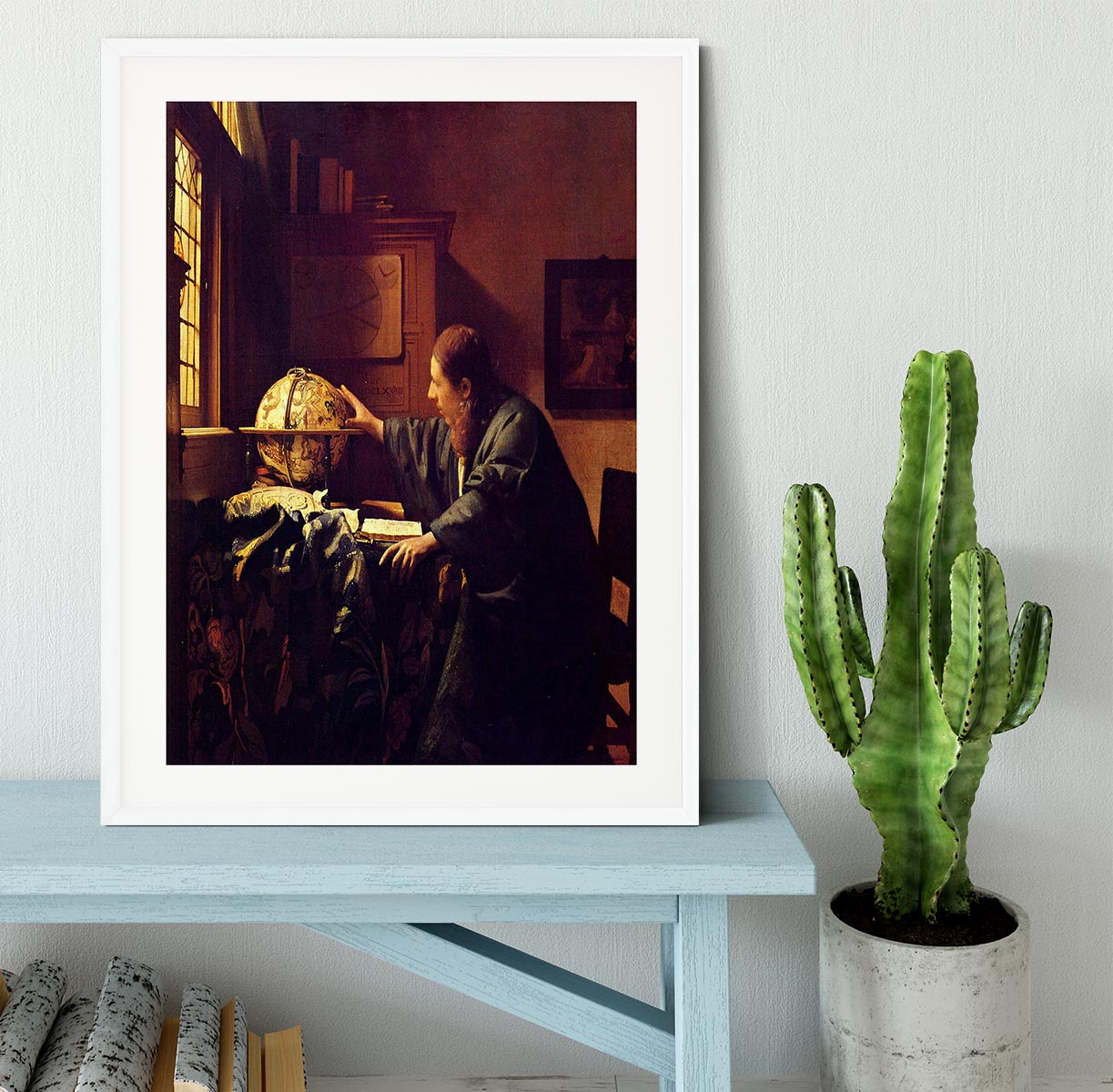 The astronomer by Vermeer Framed Print - Canvas Art Rocks - 5