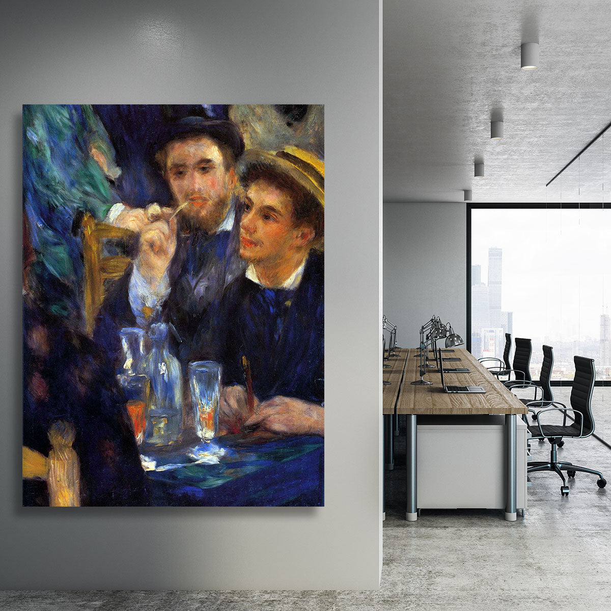 The ball in the Moulin de la Galette detail by Renoir Canvas Print or Poster - Canvas Art Rocks - 3