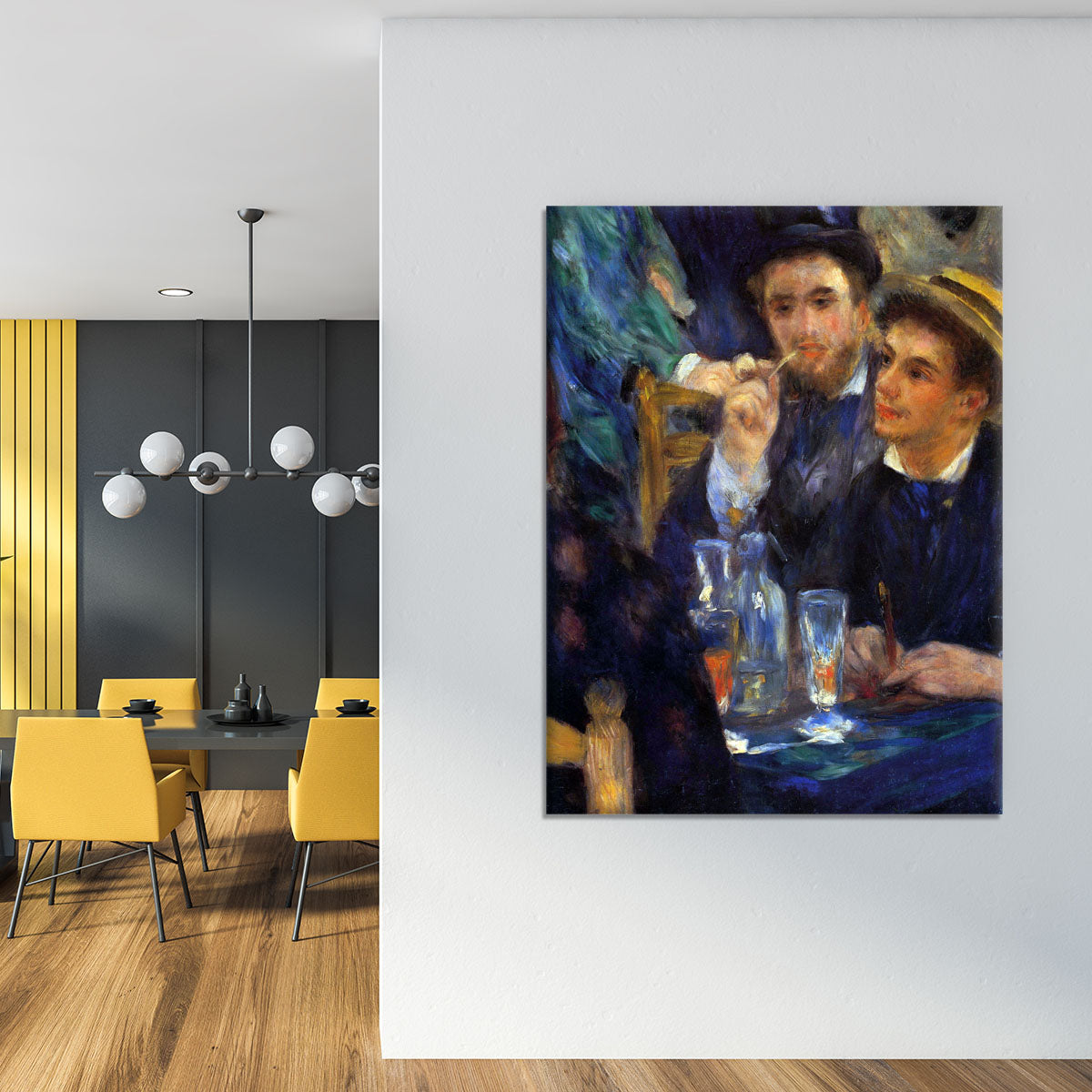 The ball in the Moulin de la Galette detail by Renoir Canvas Print or Poster - Canvas Art Rocks - 4