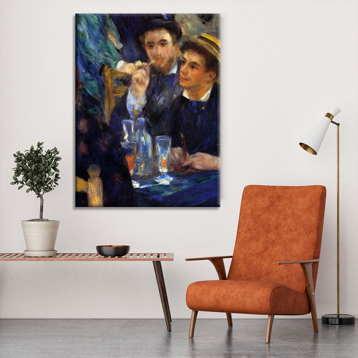 The ball in the Moulin de la Galette detail by Renoir Canvas Print or Poster - Canvas Art Rocks - 6