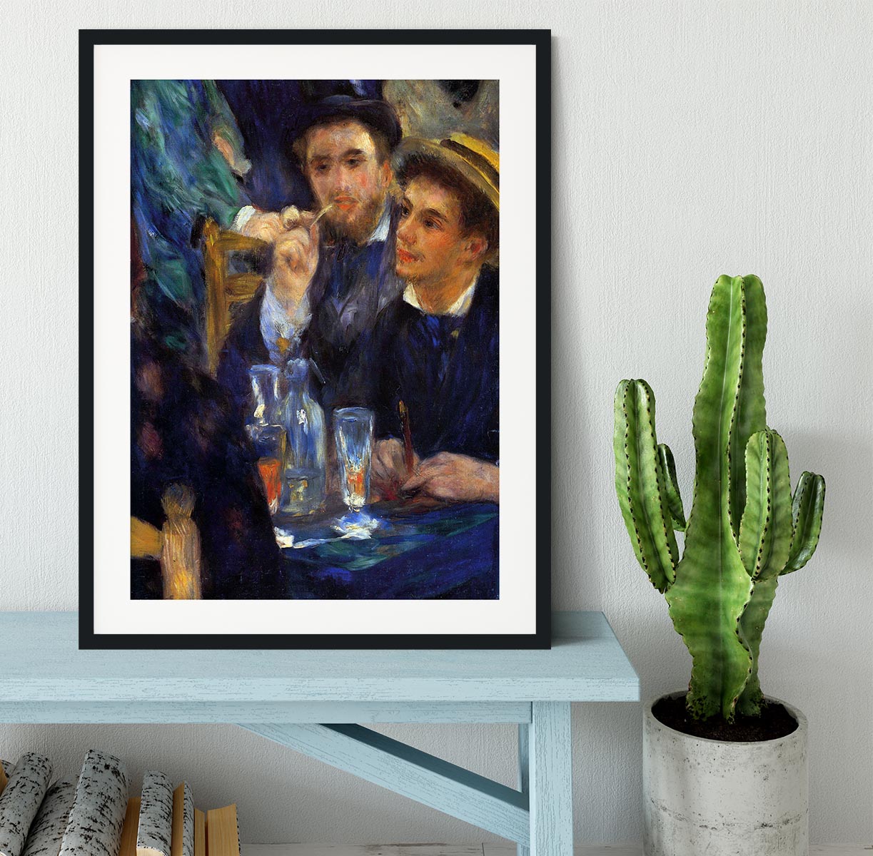 The ball in the Moulin de la Galette detail by Renoir Framed Print - Canvas Art Rocks - 1