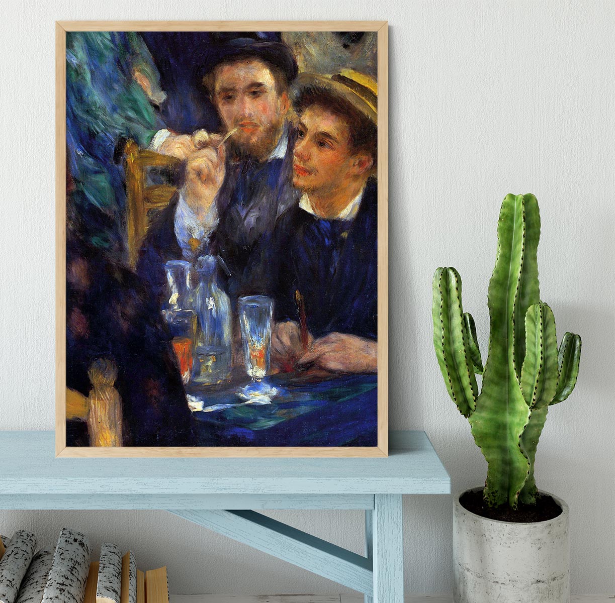 The ball in the Moulin de la Galette detail by Renoir Framed Print - Canvas Art Rocks - 4