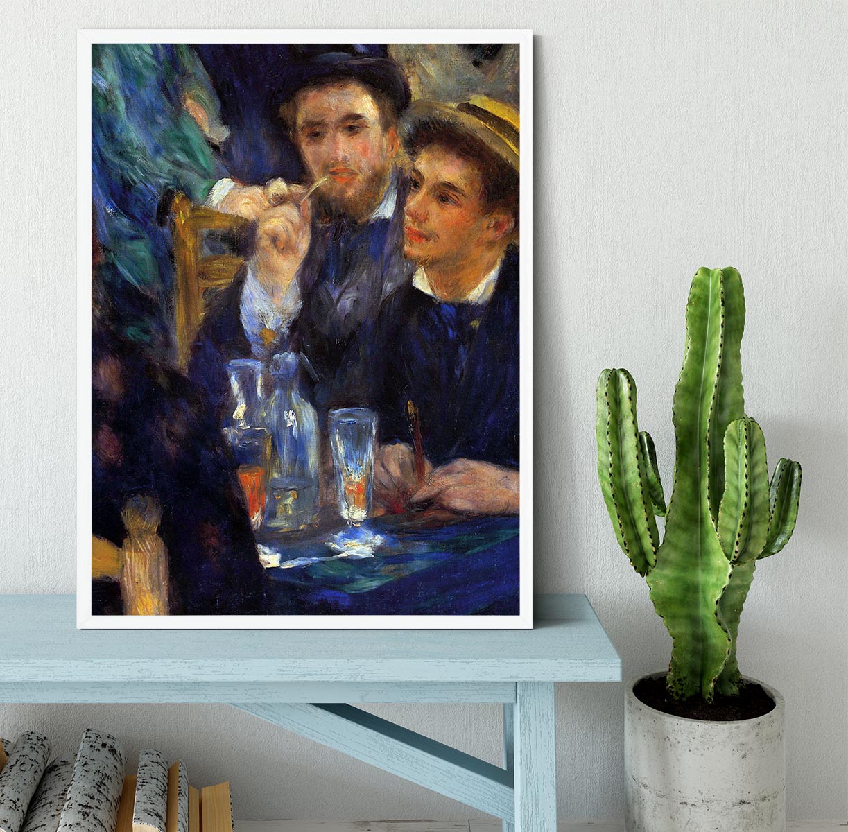 The ball in the Moulin de la Galette detail by Renoir Framed Print - Canvas Art Rocks -6