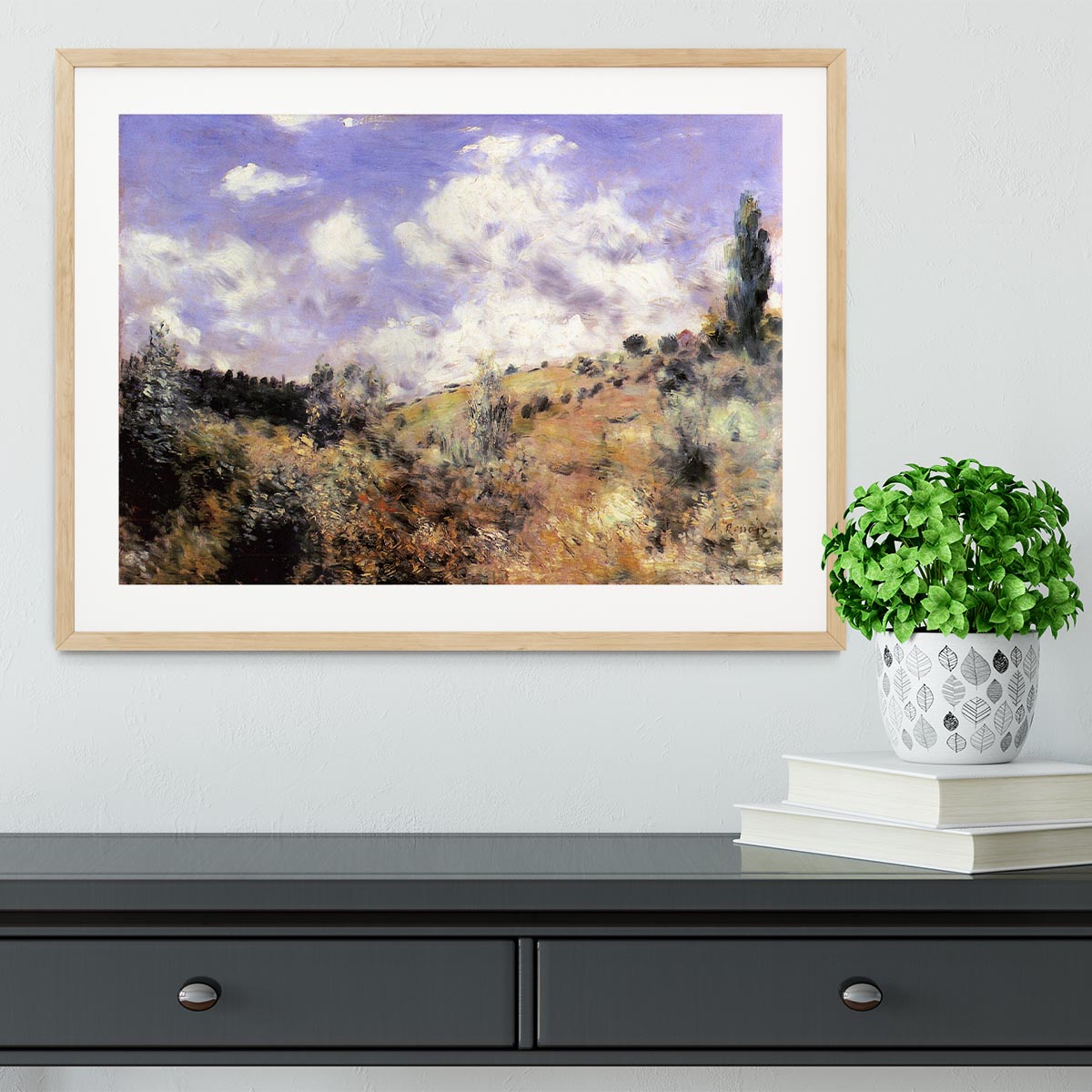 The blast by Renoir Framed Print - Canvas Art Rocks - 3