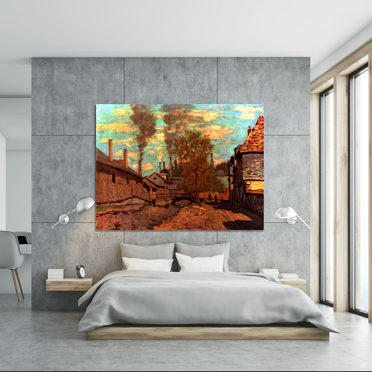 The brook of Robec by Monet Canvas Print or Poster - Canvas Art Rocks - 5