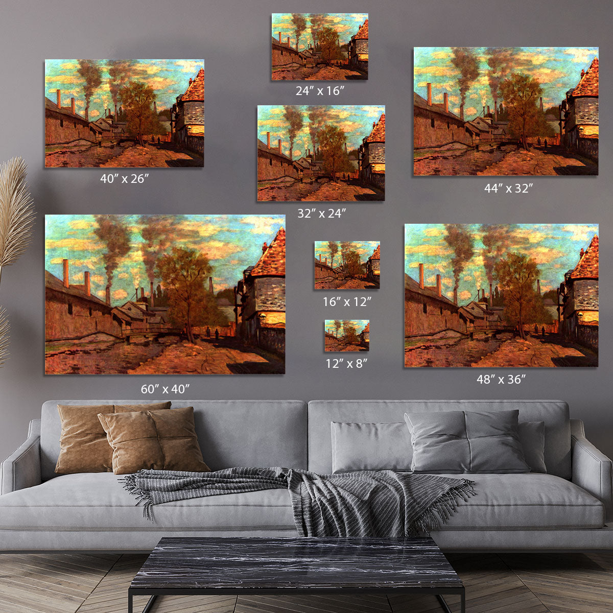 The brook of Robec by Monet Canvas Print or Poster - Canvas Art Rocks - 7